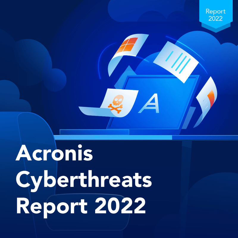 acronis cyberthreats report first page 